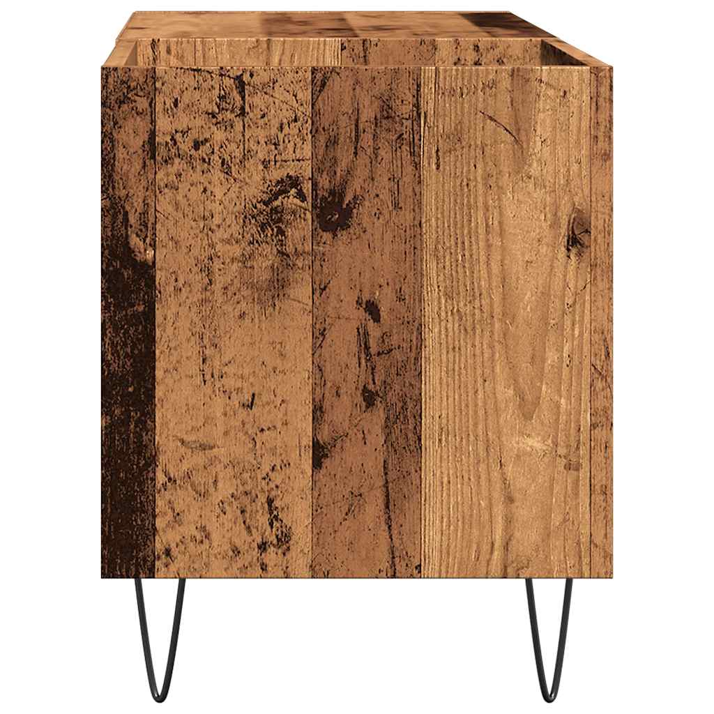 Plattenschrank Altholz-Optik 84,5x38x48 cm Holzwerkstoff