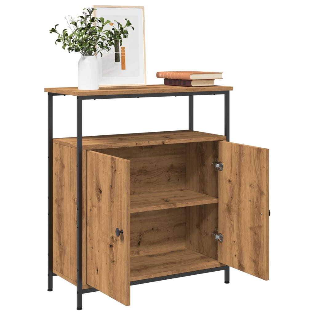 Sideboard Artisan-Eiche 70x30x80 cm Holzwerkstoff