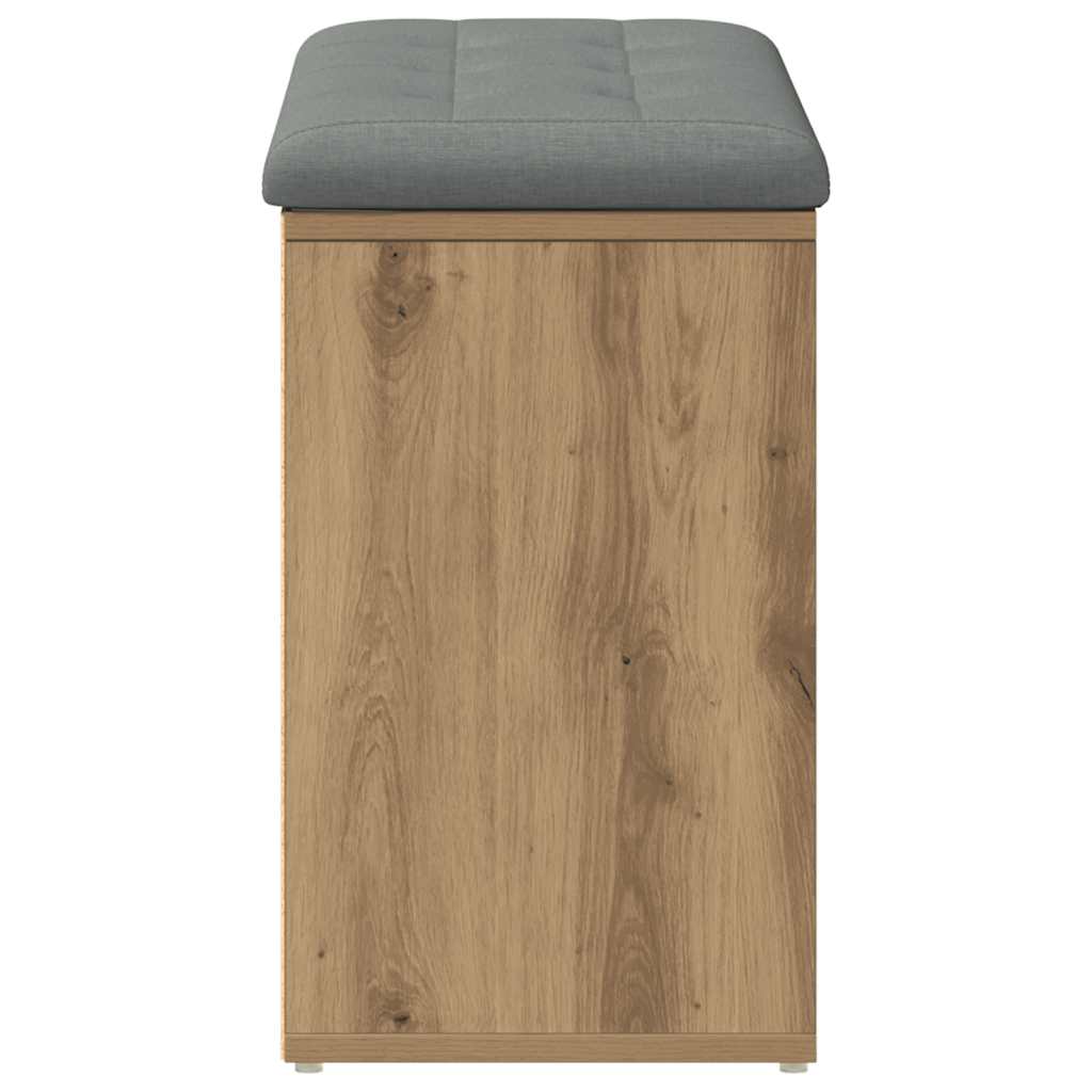 Schuhbank Artisan-Eiche 82x32x50 cm Holzwerkstoff