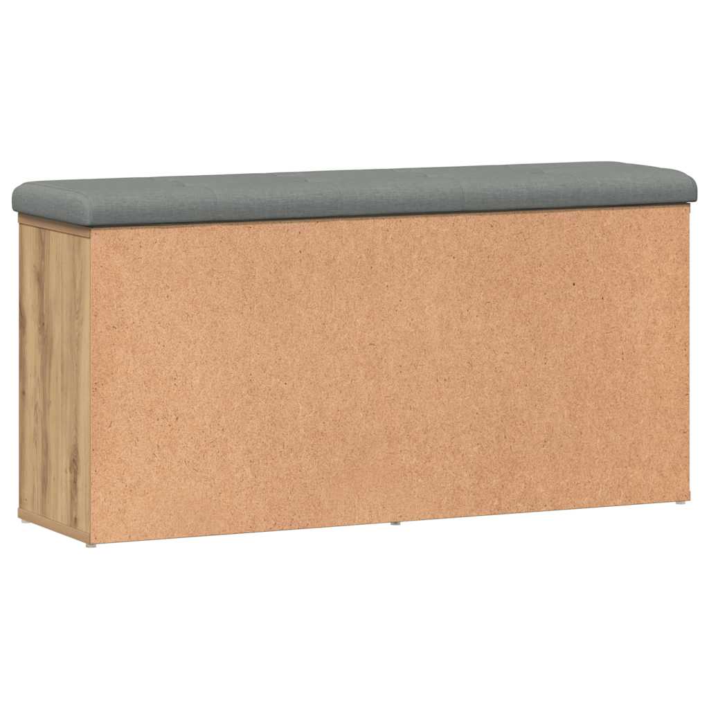 Schuhbank Artisan-Eiche 102x32x50 cm Holzwerkstoff