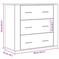 Sideboard Altholz-Optik 80x33x70 cm Holzwerkstoff