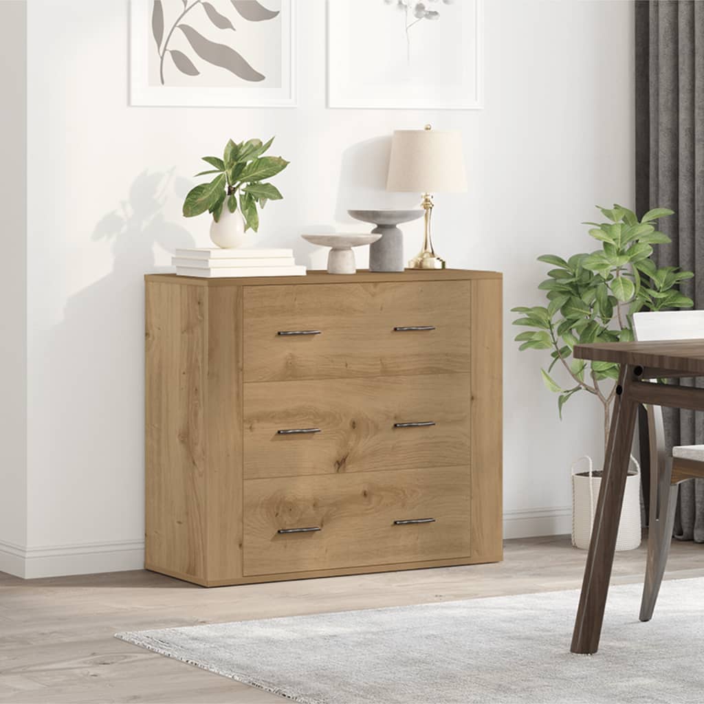 Sideboard Artisan-Eiche 80x33x70 cm Holzwerkstoff