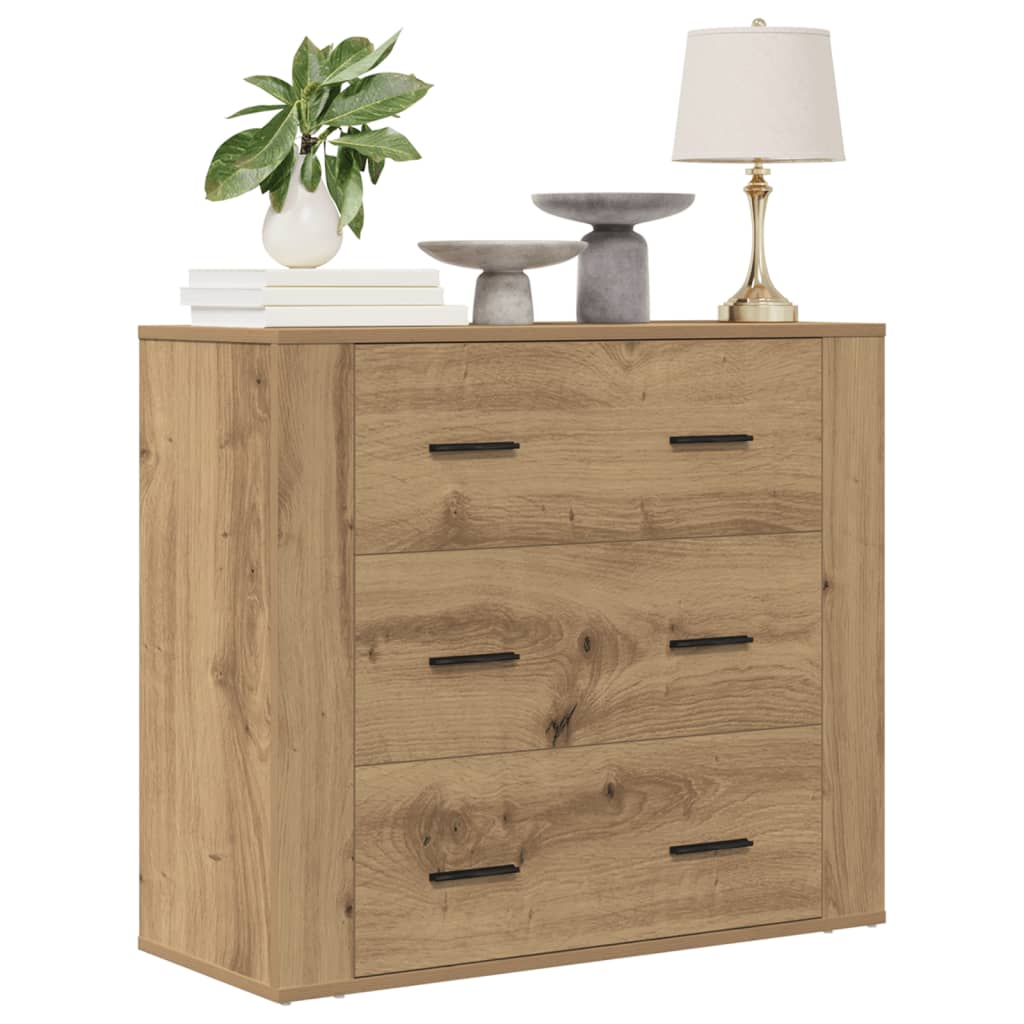 Sideboard Artisan-Eiche 80x33x70 cm Holzwerkstoff