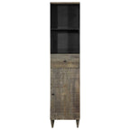 Badschrank 38x33x160 cm Massivholz Mango