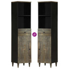 Badschrank 38x33x160 cm Massivholz Mango