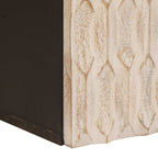Badezimmer Hängeschrank Weiß 38 x 33 x 48 cm Massivholz Mango