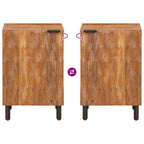 Badezimmerschrank Braun 38 x 33 x 58 cm Massivholz Mango