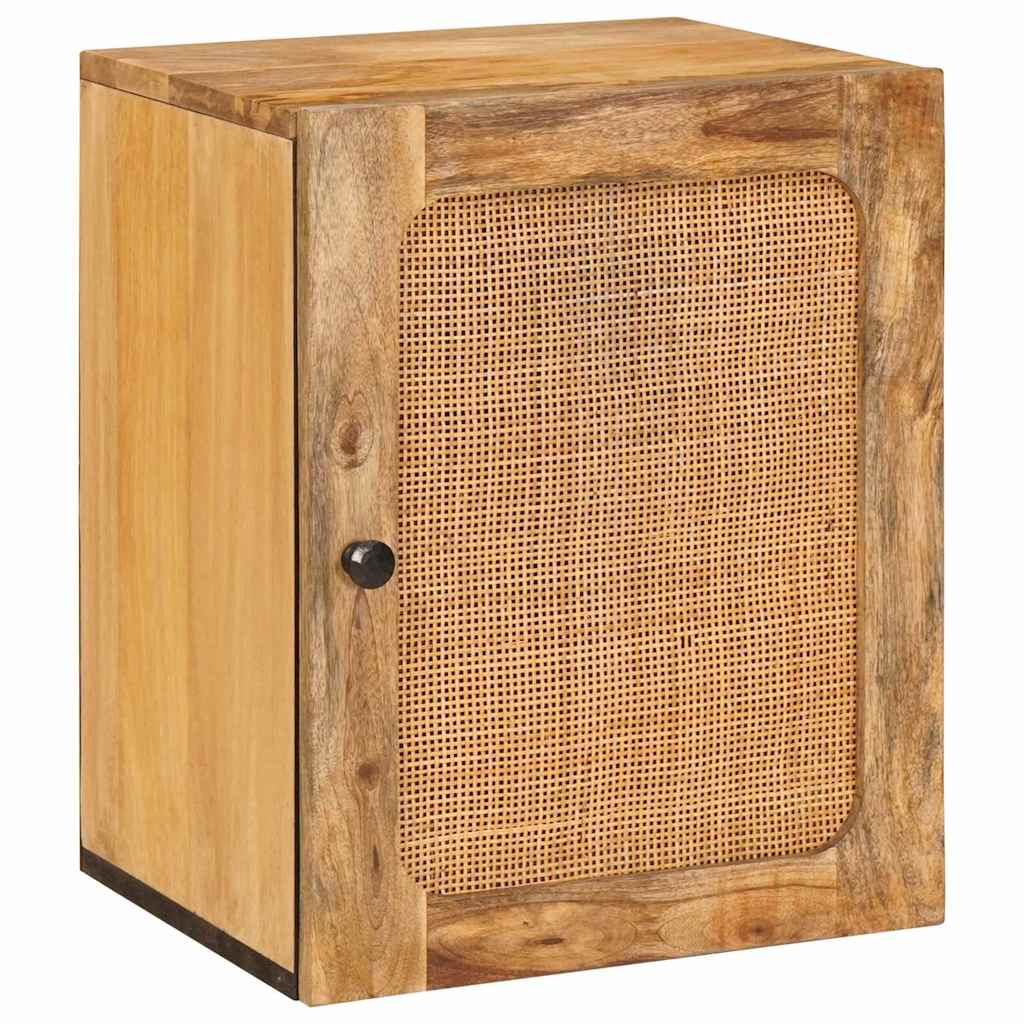 Badezimmer Hängeschrank Braun 38 x 33 x 48 cm Massivholz Mango