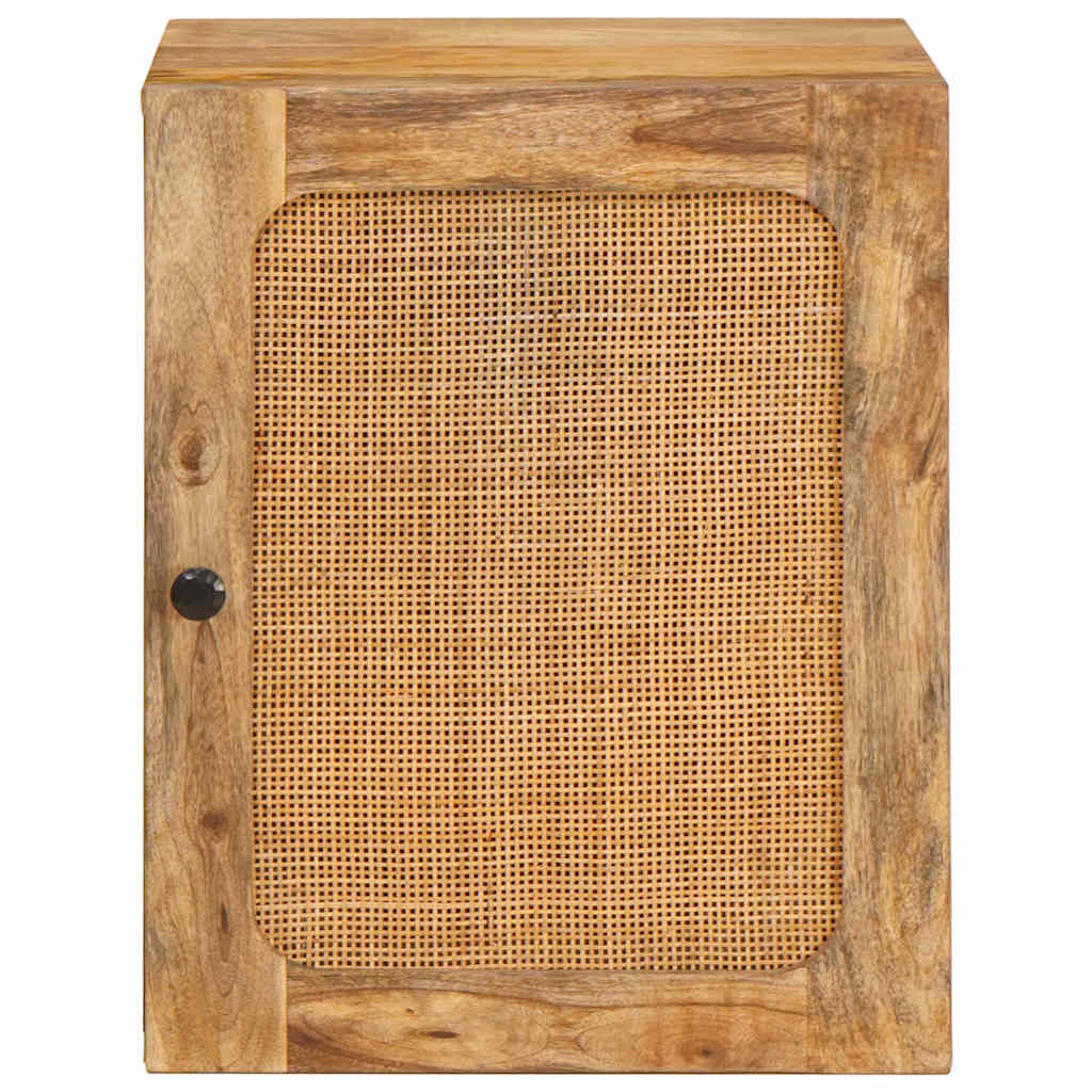 Badezimmer Hängeschrank Braun 38 x 33 x 48 cm Massivholz Mango