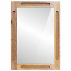 Badezimmer Spiegel Braun 50 x 2,5 x 70 cm Massivholz Mango