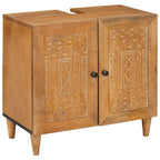 Badezimmerschrank Wandmontiert Hellbraun 62 x 33 x 58 cm