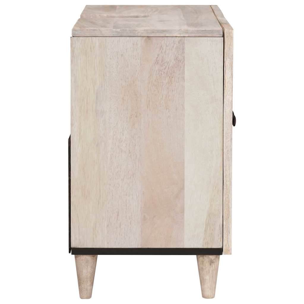 Badezimmerschrank Wandmontiert mit Tür Weiß 62 x 33 x 58 cm