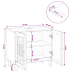Badezimmerschrank Wandmontiert mit Tür Weiß 62 x 33 x 58 cm