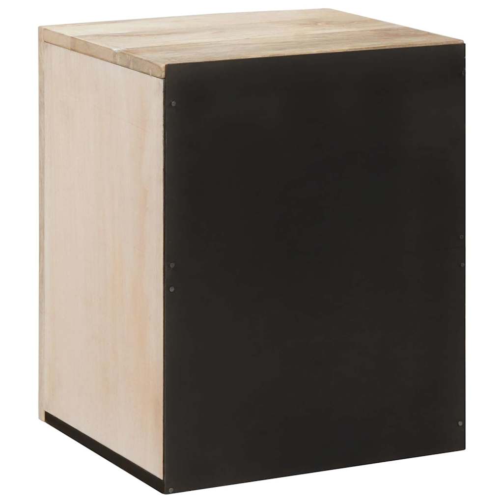 Badezimmerschrank mit Tür Weiß 38 x 33 x 48 cm Holzwerkstoff