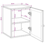 Badezimmerschrank mit Tür Weiß 38 x 33 x 48 cm Holzwerkstoff