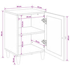 Badezimmerschrank mit Tür Weiß 38 x 33 x 58 cm Holzwerkstoff