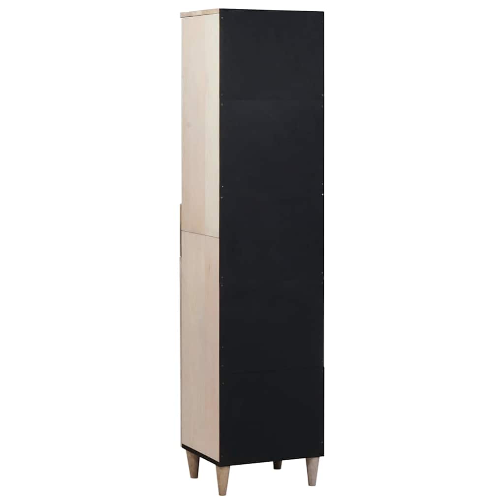 Badezimmerschrank mit Regal Weiß 38 x 33 x 160 cm Holzwerkstoff