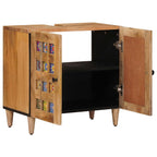 Waschbeckenschrank Natur 62 x 33 x 58 cm Massivholz Mango