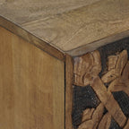 Waschbeckenschrank Braun 62 x 33 x 58 cm Massivholz Mango