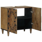 Waschbeckenschrank Braun 62 x 33 x 58 cm Massivholz Mango