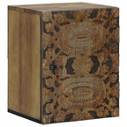 Badezimmer Hängeschrank mit Speicher Braun 38 x 33,5 x 48 cm