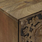 Badezimmerschrank Braun 38 x 33,5 x 58 cm Massivholz Mango