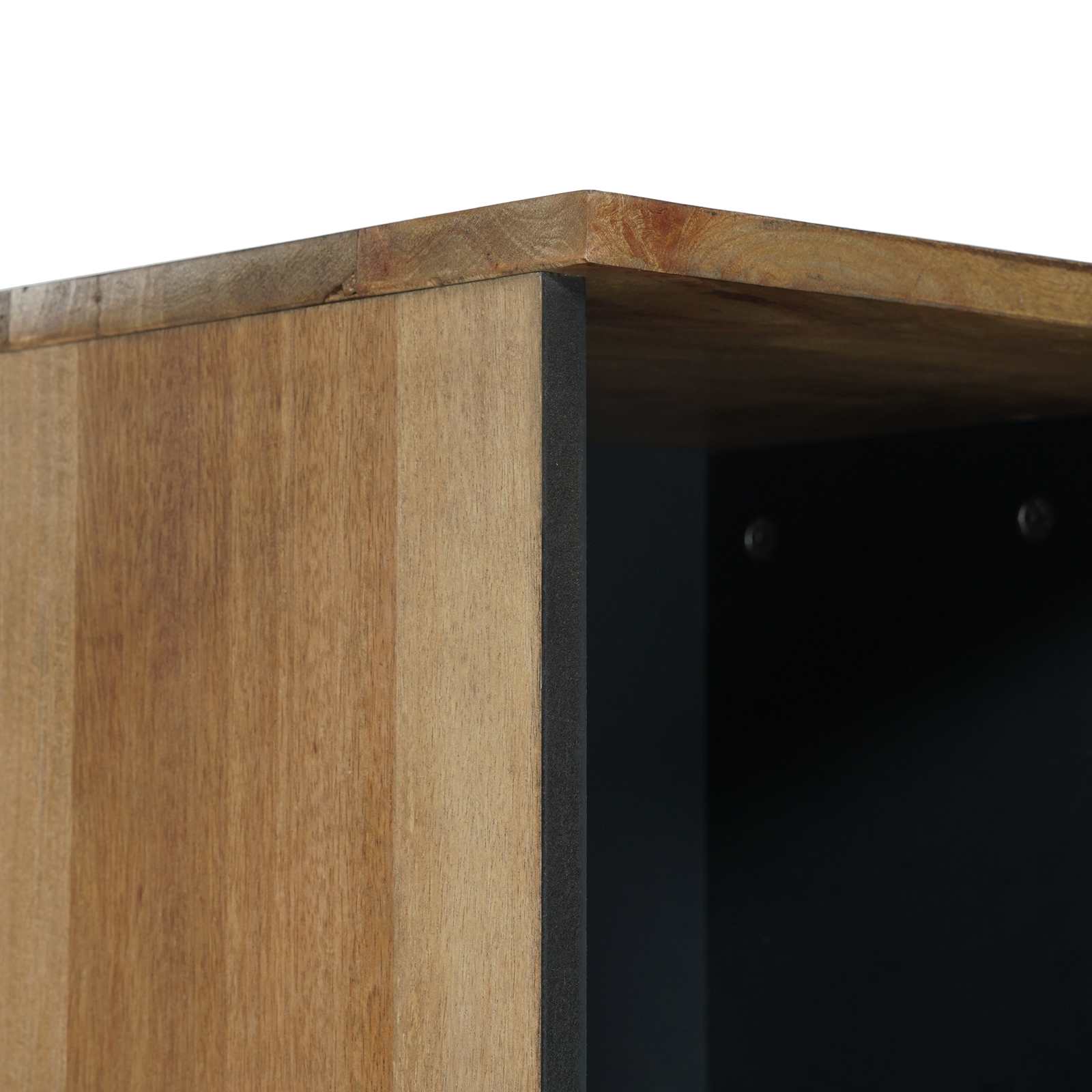 Badezimmerschrank Braun 38 x 33,5 x 160 cm Massivholz Mango