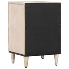 Badezimmerschrank Weiß 38 x 33,5 x 58 cm Massivholz Mango