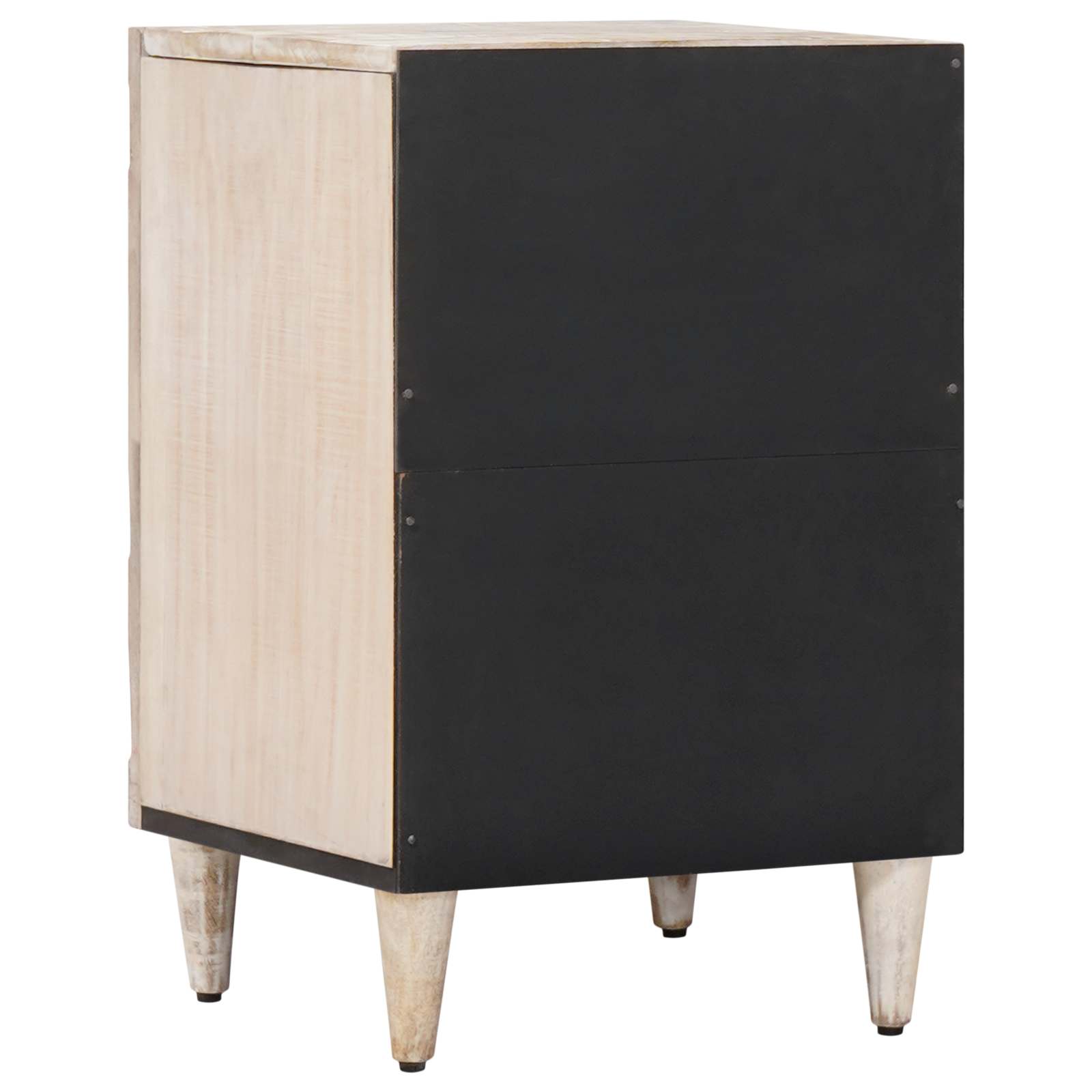 Badezimmerschrank Weiß 38 x 33,5 x 58 cm Massivholz Mango