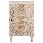 Badezimmerschrank Weiß 38 x 33,5 x 58 cm Massivholz Mango