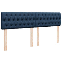 Ottoman-Bett mit Matratze & LEDs Blau 180x200 cm Stoff