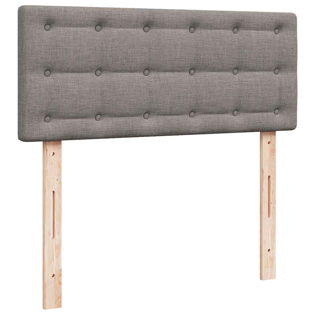 Ottoman-Bett mit Matratze Taupe 120x200 cm Stoff