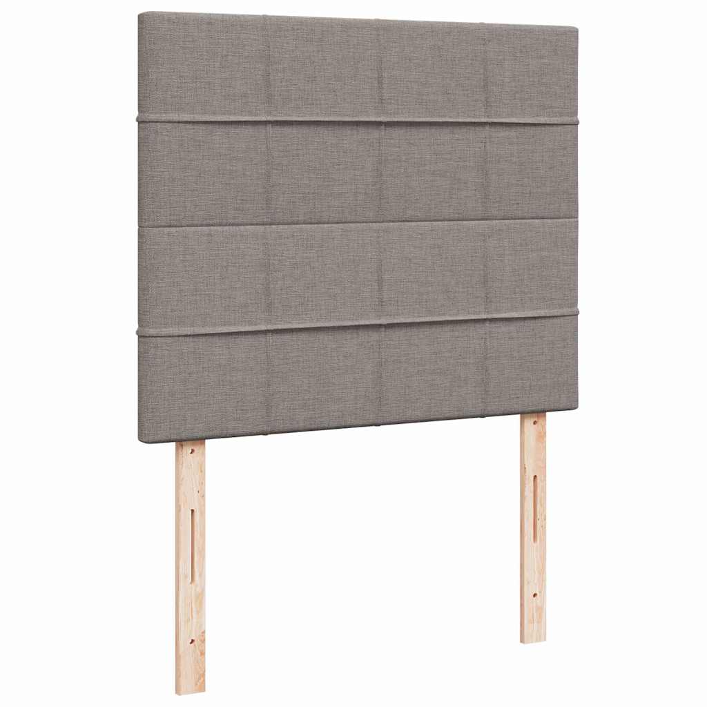 Ottoman-Bett mit Matratze Taupe 120x190 cm Stoff