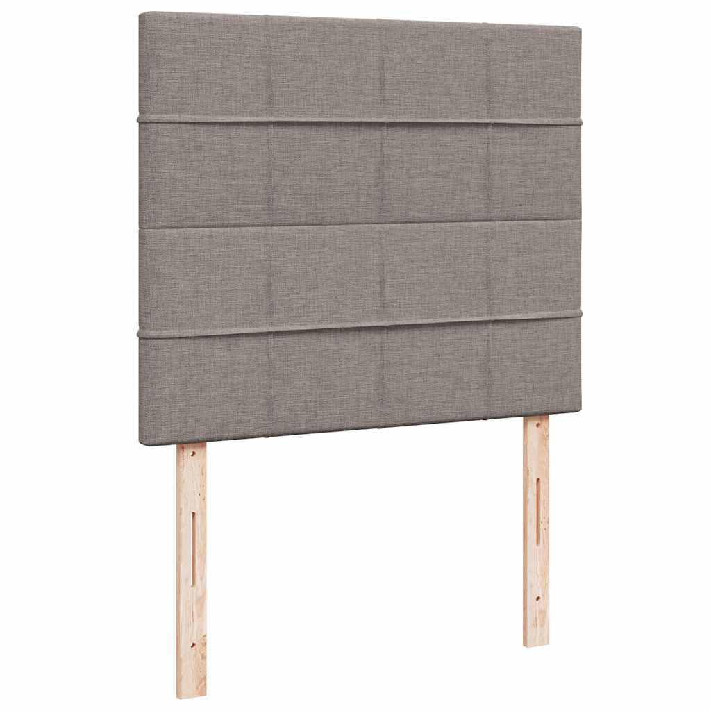 Ottoman-Bett mit Matratze Taupe 120x200 cm Stoff