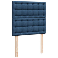 Ottoman-Bett mit Matratze Blau 90x190 cm Stoff