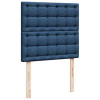 Ottoman-Bett mit Matratze Blau 100x200 cm Stoff