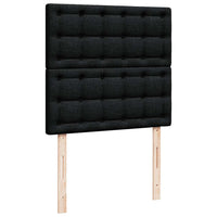 Ottoman-Bett mit Matratze Schwarz 90x190 cm Stoff