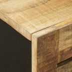 Waschbeckenunterschrank Braun und Schwarz 62 x 33 x 58 cm