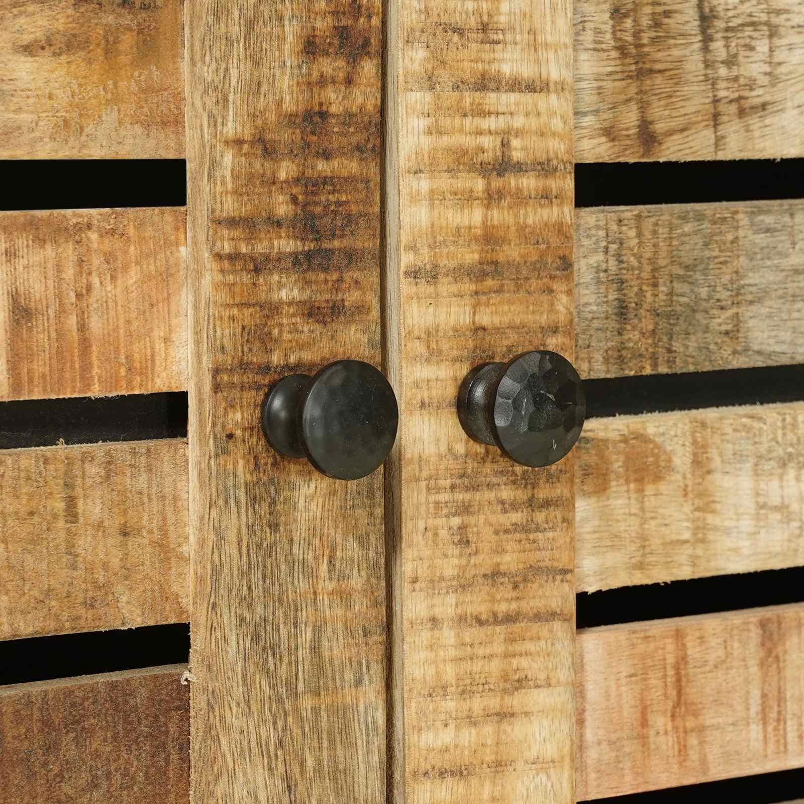 Waschbeckenunterschrank Braun und Schwarz 62 x 33 x 58 cm