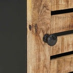 Hängeschrank mit Speicher Braun und Schwarz 38 x 33,5 x 48 cm