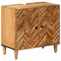 Waschbeckenunterschrank Braun 62 x 33 x 58 cm Massivholz Mango