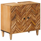 Waschbeckenunterschrank Braun 62 x 33 x 58 cm Massivholz Mango
