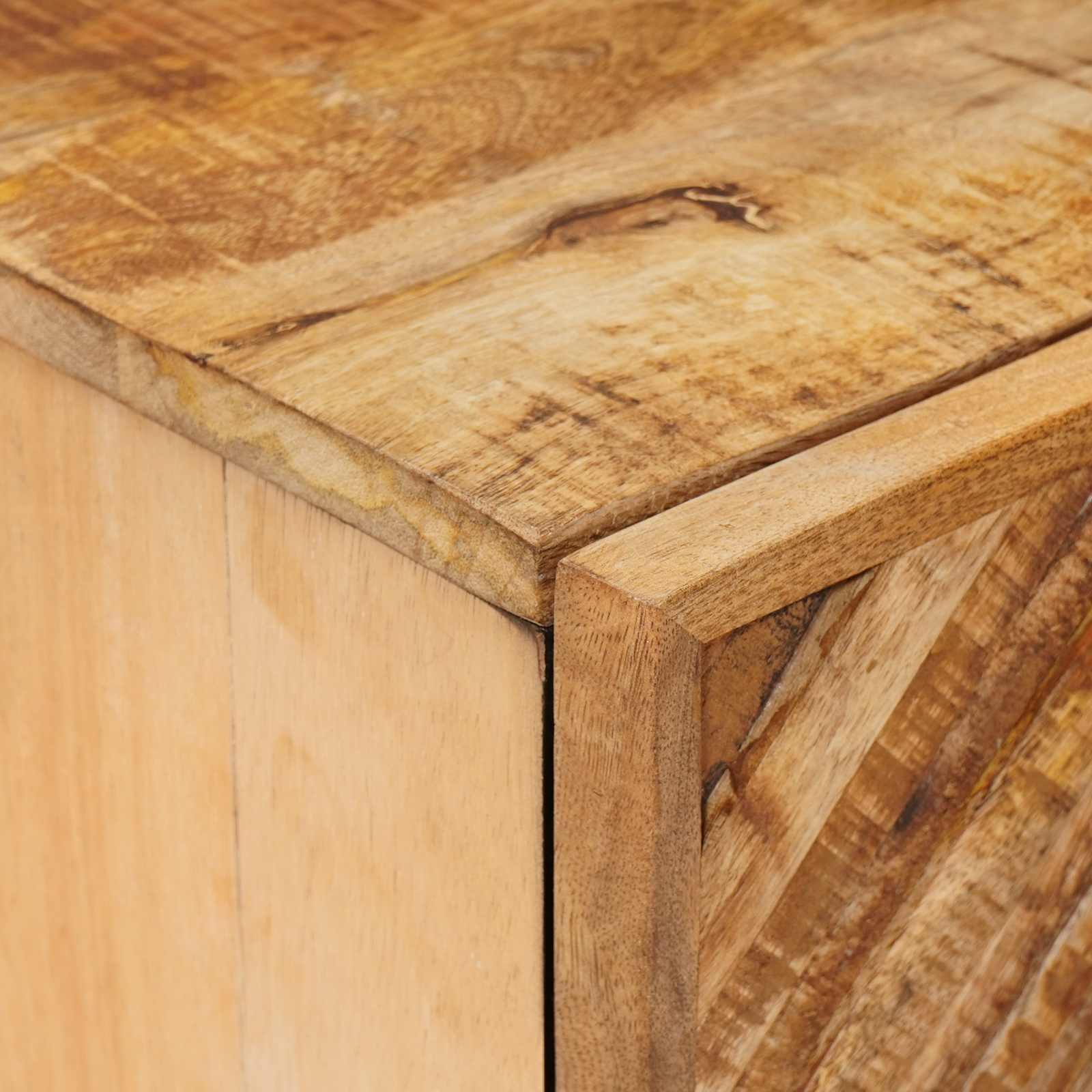 Hängeschrank mit Tür Braun 38 x 33,5 x 48 cm Massivholz Mango