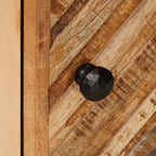 Hängeschrank mit Tür Braun 38 x 33,5 x 48 cm Massivholz Mango