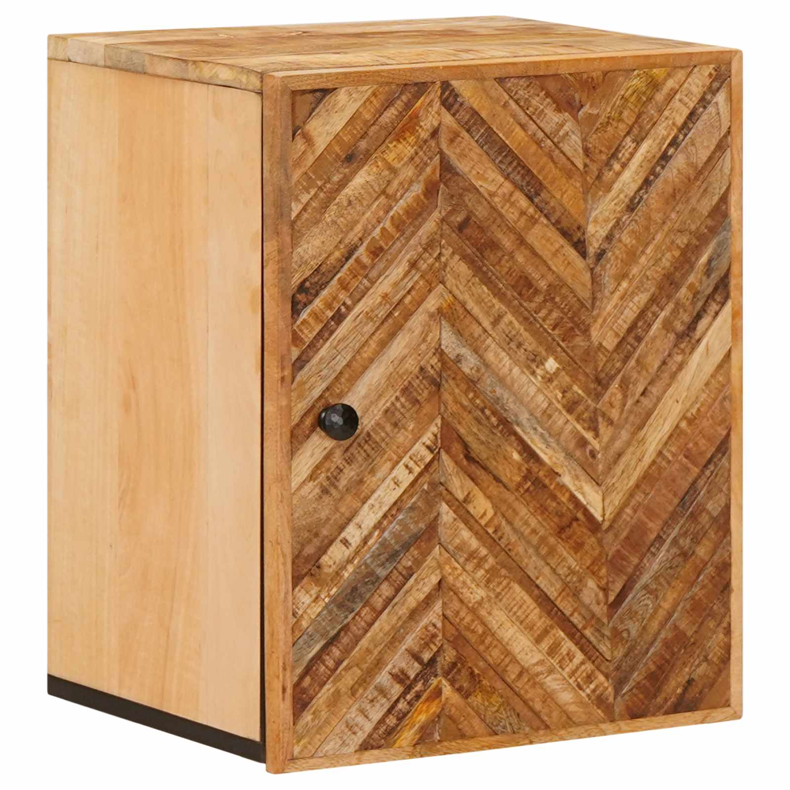 Hängeschrank mit Tür Braun 38 x 33,5 x 48 cm Massivholz Mango