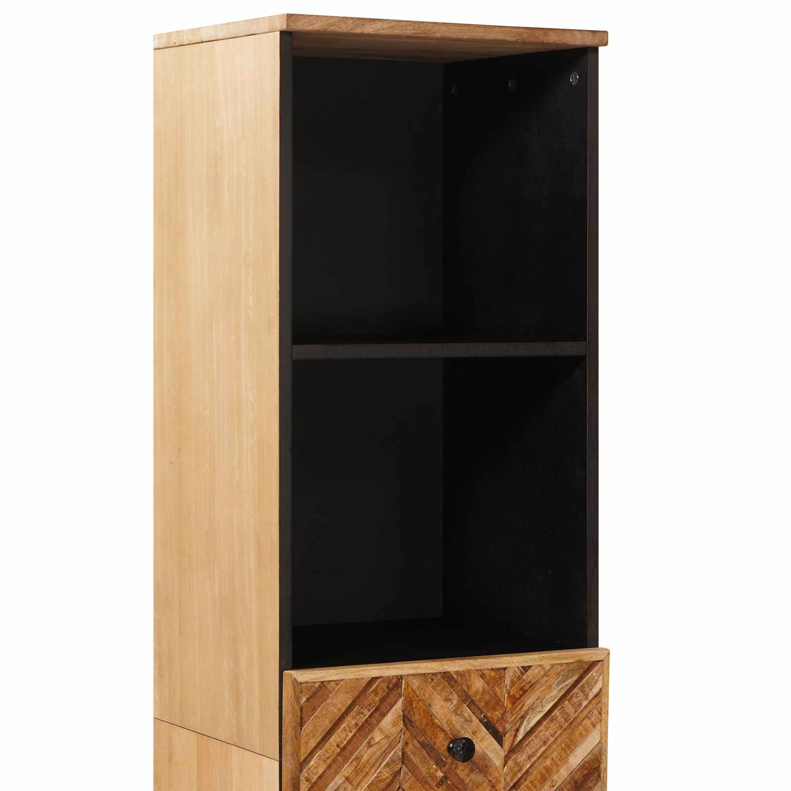 Badezimmerschrank Braun 38 x 33,5 x 160 cm Massivholz Mango