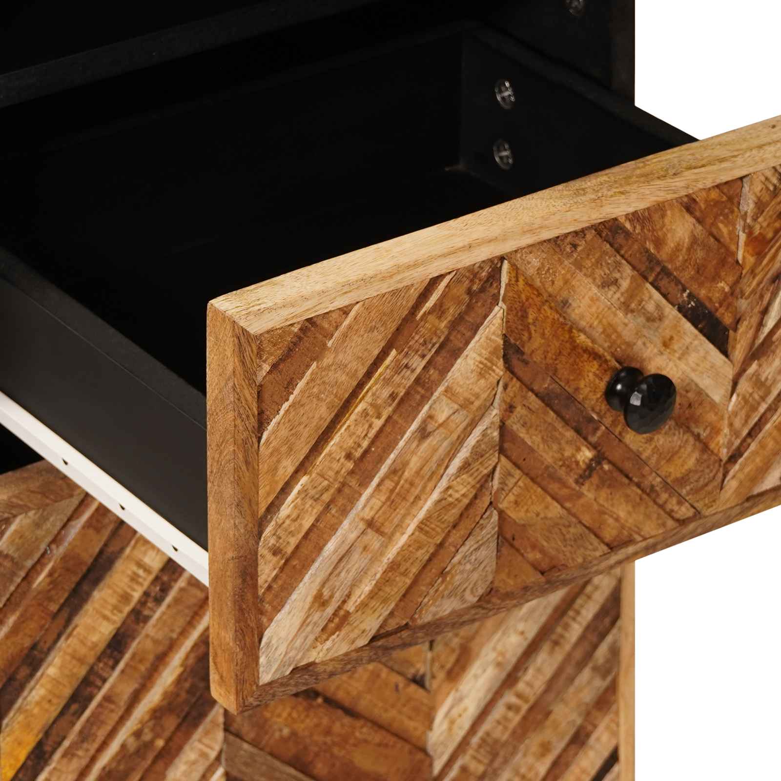 Badezimmerschrank Braun 38 x 33,5 x 160 cm Massivholz Mango