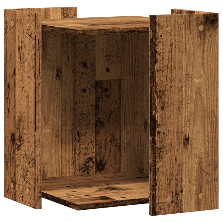 Katzenklo Altholz-Optik 42x42x51 cm Holzwerkstoff