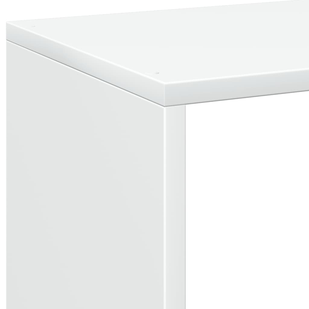Raumteiler Bücherregal Weiß 69,5 x 29 x 69,5 cm Holzwerkstoff