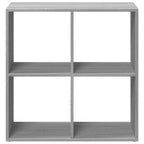 Raumteiler-Bücherregal Grau Sonoma 69,5x29x69,5 cm